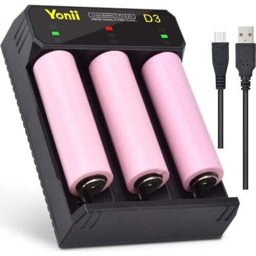 Battery Charger USB Independent Smart Charging Dock for rechargeable Batterie Li-ion 18650 26650 16340 18500 18350 17670