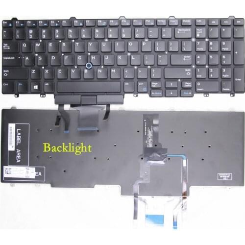 NEW US Origina For DELL Latitude E5550 E5570 Precision 3510 7510 7710 7720 7520 3520 P53F Laptop English keyboard Backlight