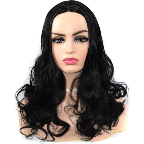 ZM hair big wave long curly black hair wig body wave Medium length curly hair wig