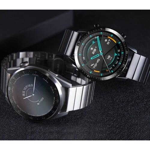 Stainless Steel Band For Huawei Watch 3 GT 2 Pro Strap GT2e Metal Watchband For Samsung Galaxy watch 3 45mm Gear S3 Frontier