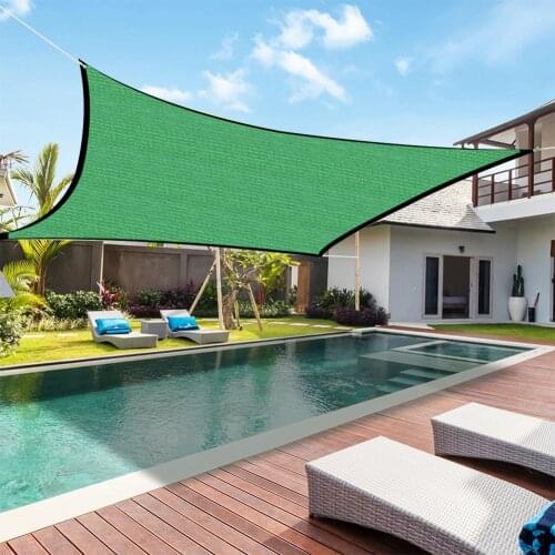 Anti-UV Green Sun Shading Net Outdoor Sunshade Net Thickened Sunshade Camping Awning Garden Plants Sun Shelter Cover Nets Cloth