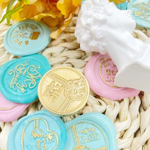 Wax Stamp Plant Pattern Wax Seal Stamp For Wedding Invitation Gift Cards Scrapbooking Material