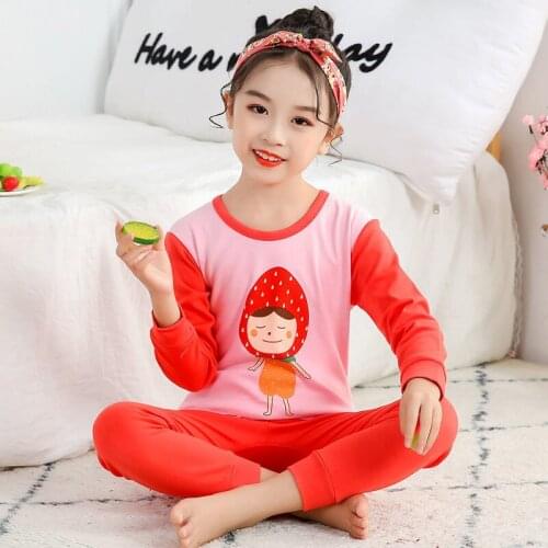 Winter Cotton Pyjamas Kids Boys Girls Clothing Suit Full Sleeve Sleepwear Cartoon Pajama Set Baby Pijamas Infantil Clothes Sets