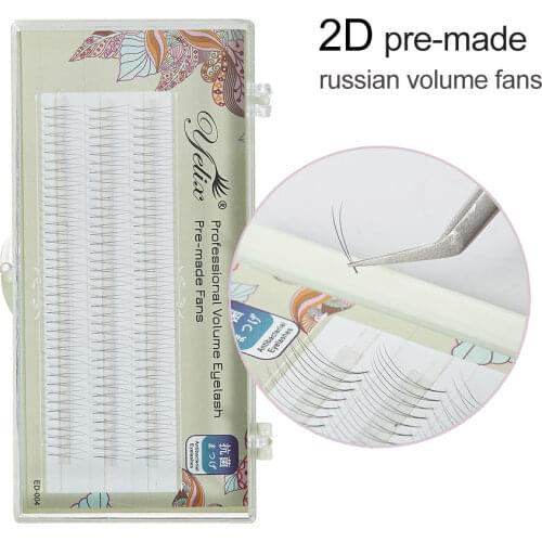 120 bundles of eyelashes C curl russian volume eyelash extensions Premade Fans 0.07mm 2d lashes individual eyelashes cluster