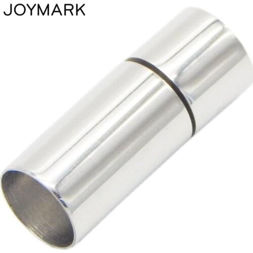 2mm-6mm Hole 5 Sizes Cylindrical Stainless Steel Swivel Double Insurance Magnetic Clasps Jewelry Making Accessory BXGC-116