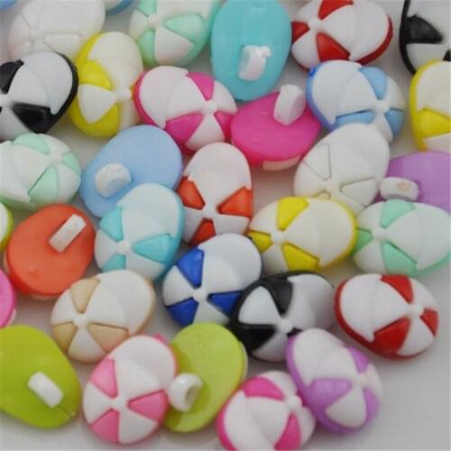 50pcs fashion mix colors cute hat sewing Baby/Kids Sweing Backhole buttons PT68