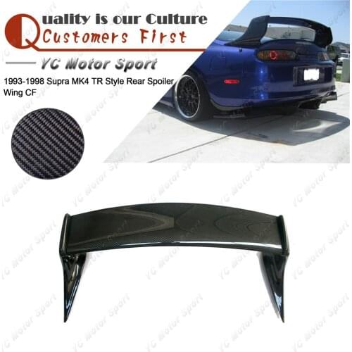 Car Accessories Carbon Fiber Rear Spoiler Fit For 1993-1998 Supra MK4 TR Style Rear Trunk Spoiler Wing