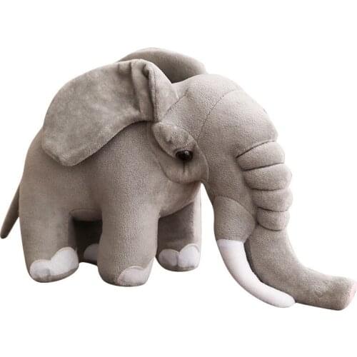 Simulation Elephant Toy Doll Soft Stuffed 40 cm Pink/Gray Plush Toy Gift