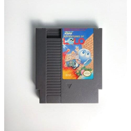 Adventures of Lolo 1 or 2 or 3 - Game Cartridge For NES Console 72 Pins 8bit