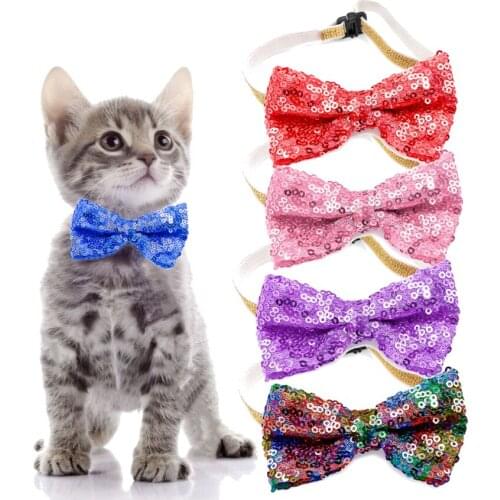 Hot Sale Cute Pet Cat Bow Tie Holiday Party Birthday Christmas Decora Dogs Cat Accessories Small Beauty Pet Products Wholesale