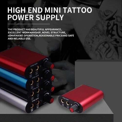 1PC Mini Tattoo Power Supply Multicolor Motor Power Supply For Rotary Tattoo Machine Gun Tool Free Shipping