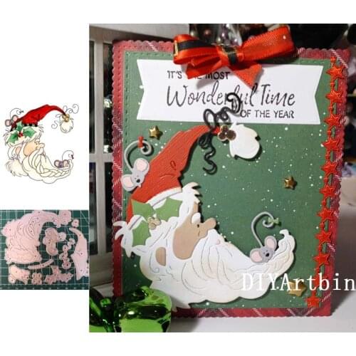 New Dies For 2020 Christmas Santa Claus Metal Cutting Dies Embossing Scrapbooking Stencil Craft Cut Dies For DIY Card Handmade