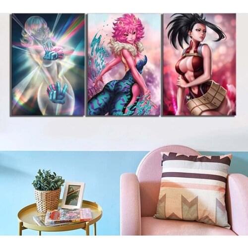 My Hero Academia Painting Full Round Drill DIY Diamond 5D Anime Embroidery Cross Stitch Picture Mosaic Wall Art Home Decor Gift