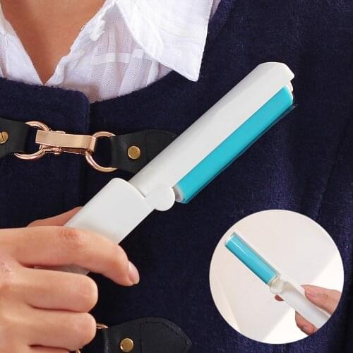 Portable Sticky Hair Remove Washable Dust Lint Roller With Cover for Fluff Pet Hair Dust Remover Lint Sticking Dusting Roller