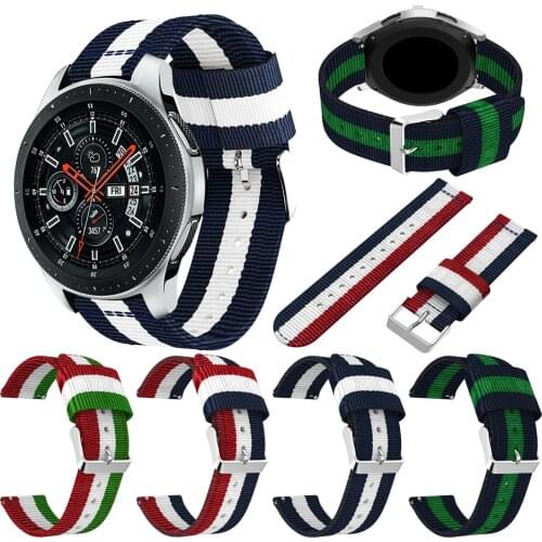 Watchstrap band For Huawei watch GT 2e / GT2 46mm / GTR 47mm Nylon Sports Wristband For Garmin Vivoactive 4 Wrist strap bracelet