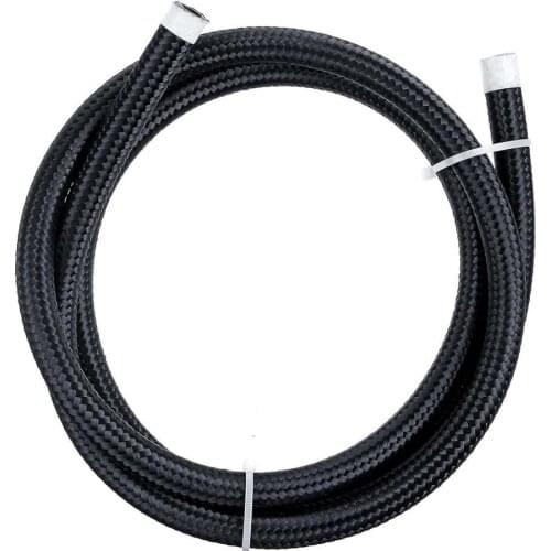 New 1M Nylon and stainless steel wires Braided Gas Oil Fuel Line Hose AN4 AN6 AN8 AN10 CPE Synthetic material hose
