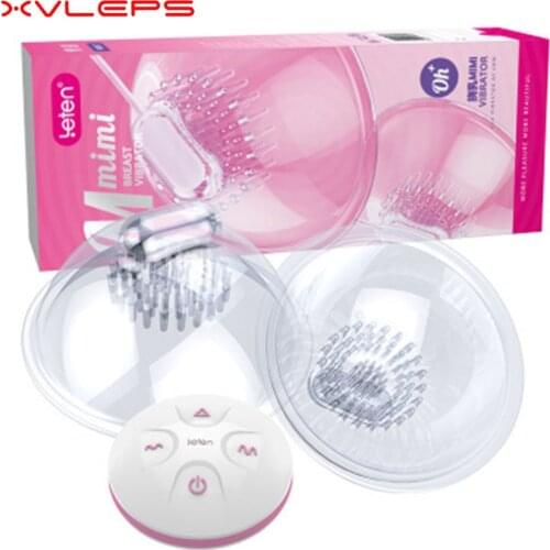 Nipple Vibrator Lick TongueVibrating Breast Stimulator Massager Pump Nipple Sucker Pump Cups Adult Sex Toys for Woman