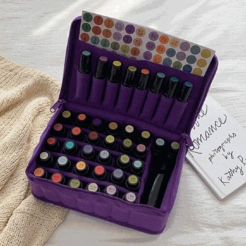 Essential Oil Bottle Carrying Case Bag Cosmetic Large Capacity Shockproof Storage Bags For Travel Without Essential Oil Bottle