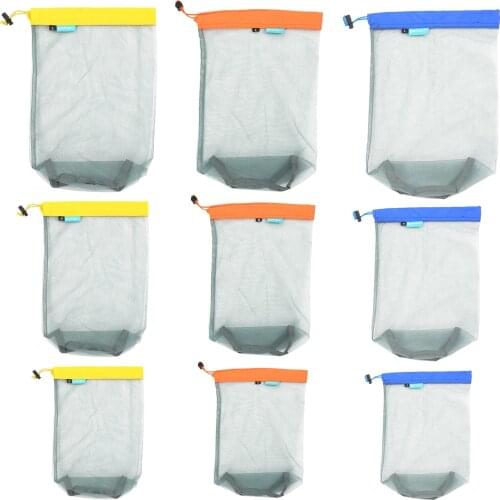 Ultra-Light Compression Polyester Stuff Sacks Drawstring Ditty Storage Sack, Sleeping Bag Clothes for Backpacking Camping