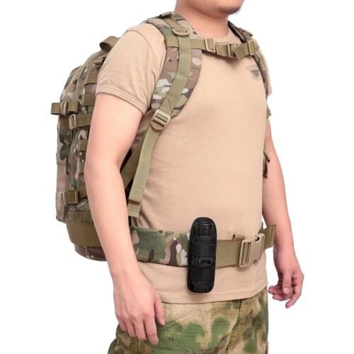 Tactical 360 Degrees Rotatable Flashlight Pouch Holster Torch Case For Belt Portable Cover Holder Hunting Lighting Accessories 1