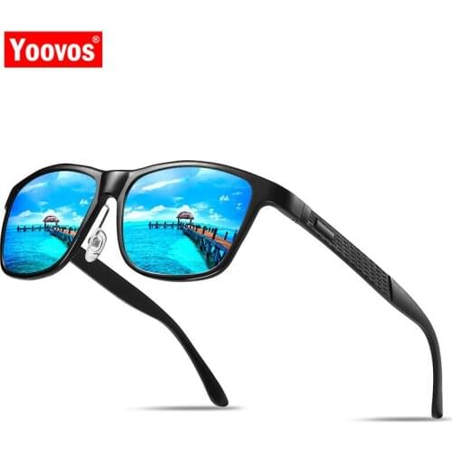 Yoovos 2021 Polarized Square Sunglasses Men High Quality Brand Designer Classic Glasses Gafas Metal Eyewear For Men/Women UV400