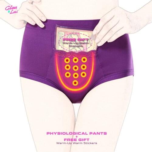 Chau Lui Menstrual Period Underwear Women Bamboo Fiber Panties Ladies Seamless Lengthen Panties Physiological Leakproof