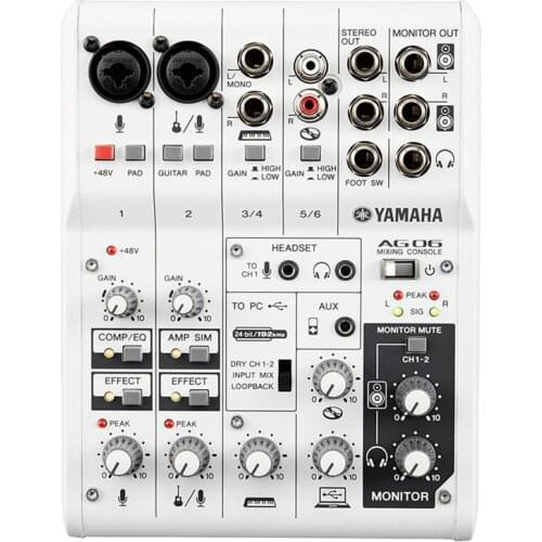 YAMAHA ag06 Mixer sound card network recording dubbing mobile /computer live