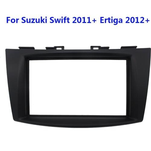 11-157 Double 2 Din Car Radio Installation Trim Fascia For Suzuki Swift 2011+ Ertiga 2012+ Car Radio Stereo Facia Frame