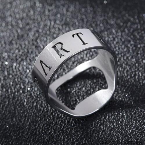 200pcs Finger Ring Openers Stainless Steel Beer Openers Ring-Shape Beer Bottle Berevage Opening Tools