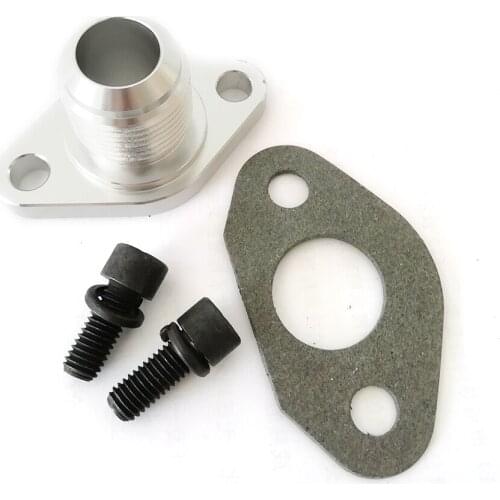 51mm Car Billet Turbo Oil Drain Adapter Flange For Garrett T3 T3/T4 T04 T72 T76 T04B T04E -12AN