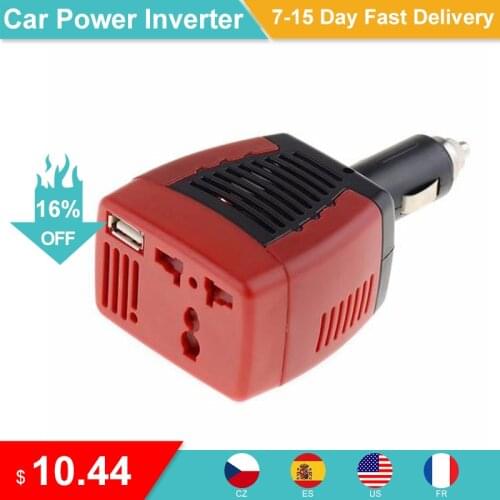 Car Power Inverter USB 2.1A 150w DC 12V AC 220V Converter Adapter Laptop Charging Voltage Converter USB Charger