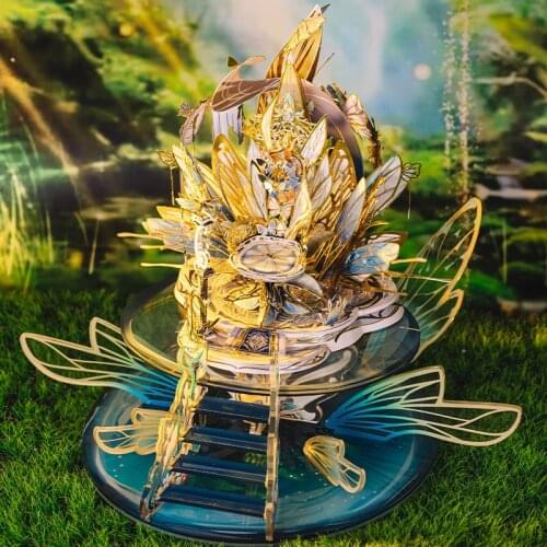 Art Model MU 3D Metal Puzzle Elf 's Throne Model kits DIY 3D Laser Cut Assemble Jigsaw Toys GIFT For children