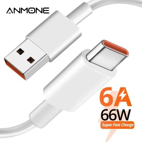 6A USB Type c Cable For Huawei mate 40 P40 p30 pro Honor QC2.0 Fcp Scp Quick Charger Phone Cable for Xiaomi Redmi Note 7 8 Pro