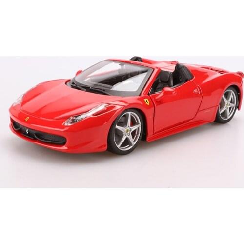 1:24 high simulation super 458 Roadster simulation alloy car model for children gifts
