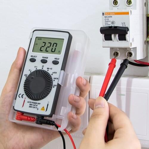 ANENG AN101 LCD Pocket Digital Multimeter Backlight AC/DC Automatic Portable Voltmeter Ammeter Ohm Tester