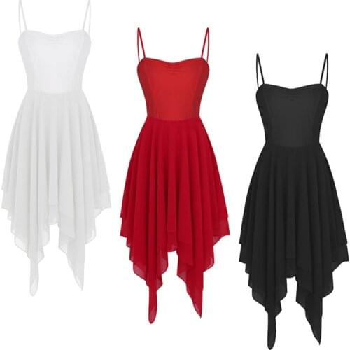 New Elegant Lyrical Modern Dance Costumes for Women Ballet Dress Adult Contemporary Dance dresses Practice Clothing Performance