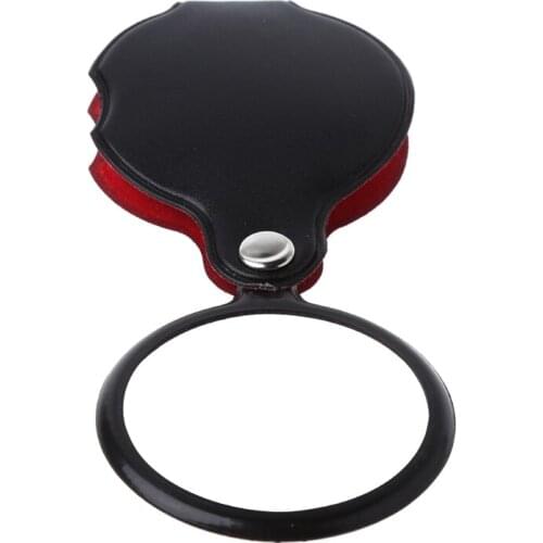 OOTDTY 8X 50mm Mini Pocket Folding Jewelry Magnifier Magnifying Eye Glass Loupe Lens