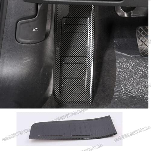 Lsrtw2017 Carbon Fiber Car Foot Rest Pedal Floor Trim for Audi A6 C8 2019 2020 2021 Accessories Auto Sticker Decoration