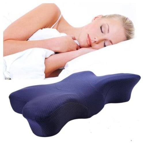 Butterfly Shaped Bedding Pillows Memory Foam Pillow Cervical Orthopedic Neck Pillow Health Care Slow Rebound Sleeping Pillows
