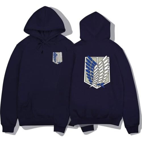 Attack On Titan Men Hoodies Sweatshirts Japanese Anime Shingeki no kyojin Graphic Hoodies Men Pullover Hooded Sweatshirt Unisex