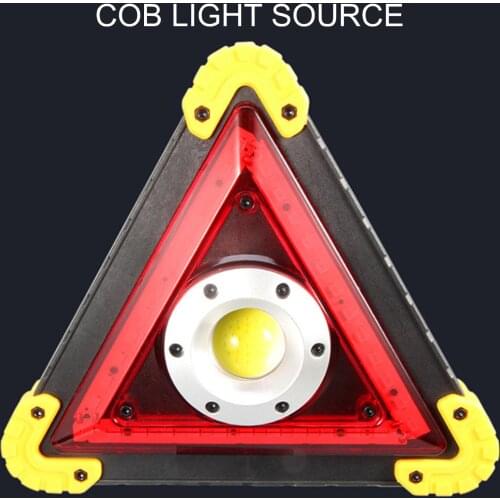 Universal LED Car Auto Triangle Shape Foldable Outdoor Hiking Warning Emergency Work Light