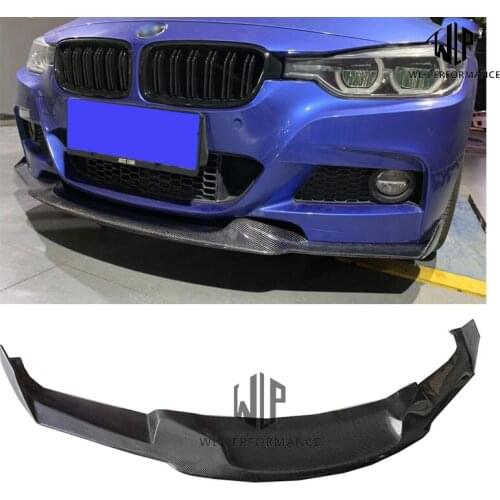 High Quality Carbon Fiber Front Lip Splitter Fog Light Frame Air Vents Car Styling For BMW 3 Series F30 F35 Mad A B style 12-UP