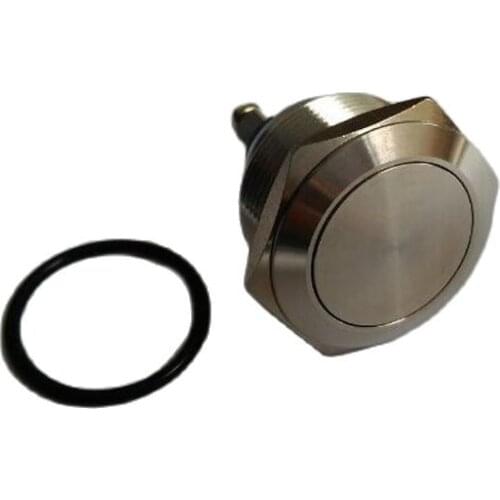 10 pieces/lot) 22mm stainless steel momentary push buton switch, screw terminal electric metal switch