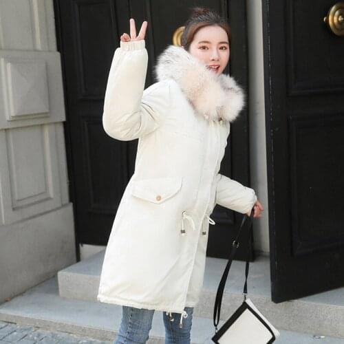 2019 Sale Standard Winter New Korean Self-cultivation Will Code Cotton Dress Lin Shanshan With Fund Long Cotton-padded Clothes