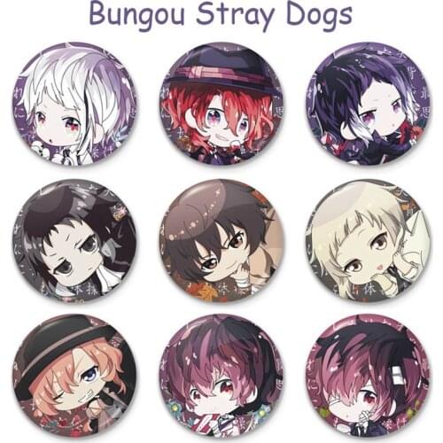 Anime!! Bungo Stray Dogs Cosplay Badge Atsushi Brooch Pin Manga Collection Badge For Backpack Clothes