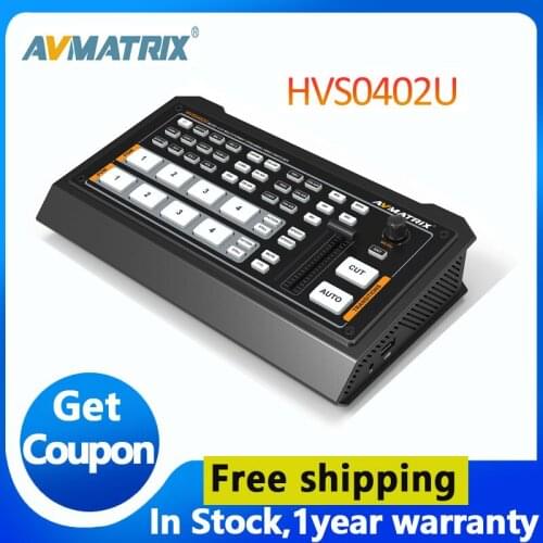 AVMATRIX HVS0402U MICRO 4 channel with HDMI input, live streaming video switch