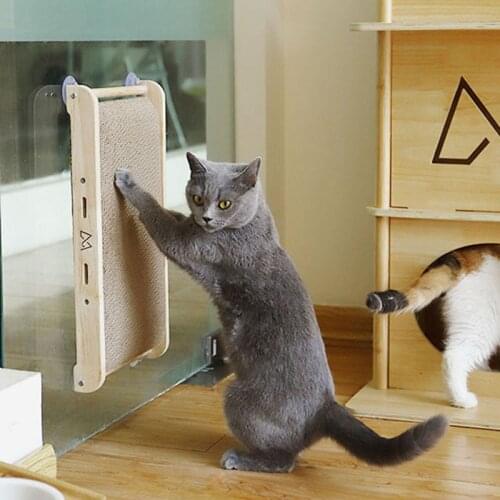 Wood Corrugated Cat Scratcher Board Durable Scratching Toy For Cat Bed Kitten Training Climbing Cat Nail Scraper Mat Furniture