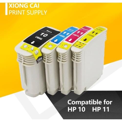 For HP10 Compatible ink cartridges For HP 10 11 Designjet 110 100plus C4844A Inkjet 2800dt 2800dtn printer free shipping