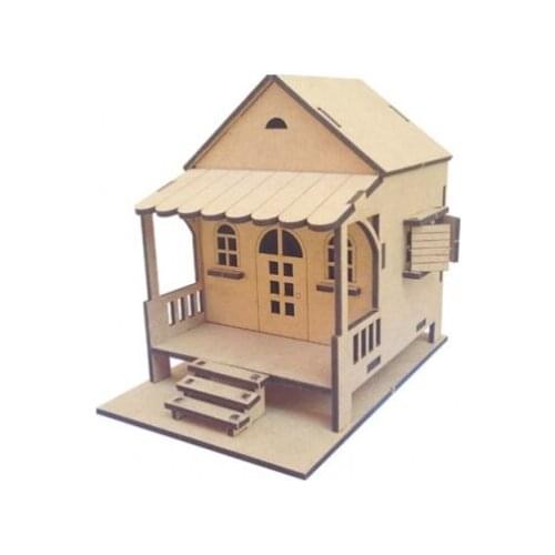 HOUSE WITH WOODEN STAIRS