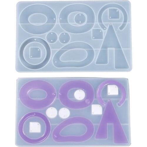 Epoxy Resin DIY Earrings Resin Mold Handmade Dangle Eearrings Silicone Mold Epoxy Moulds for Jewelry Making Tools